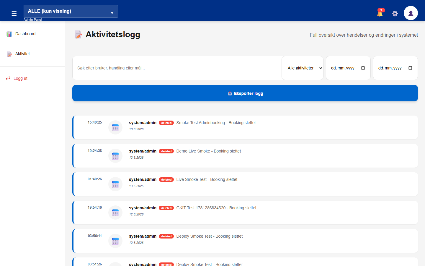 AppOwner aktivitet