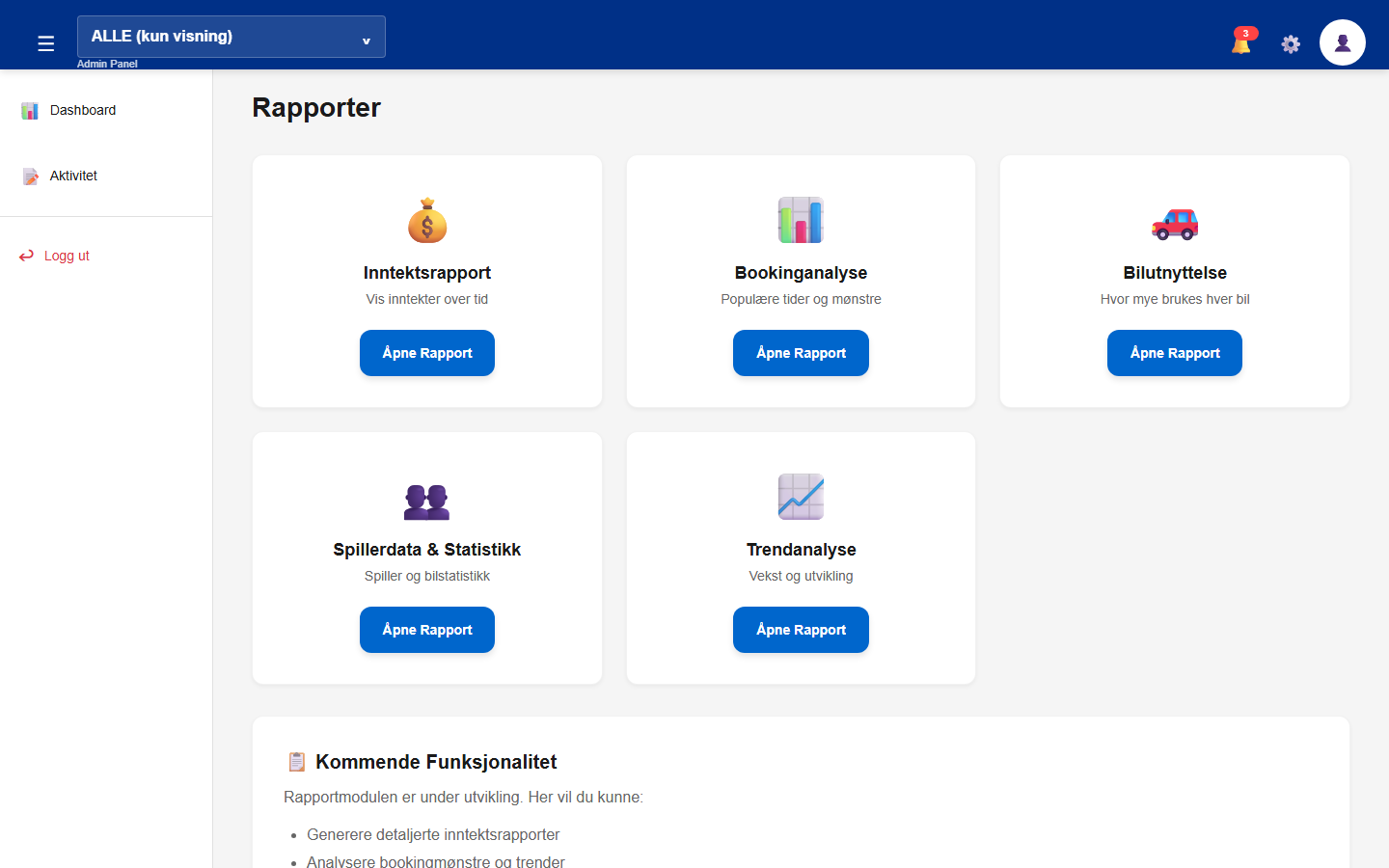 AppOwner rapporter